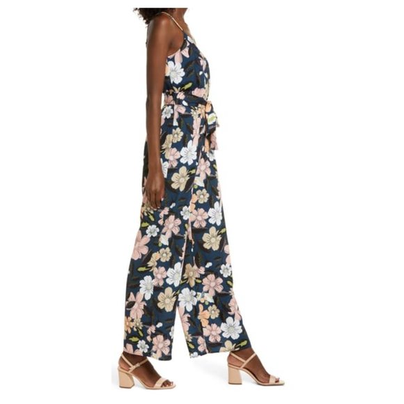 Chelsea28 Floral Wide Leg Jumpsuit NWT - Picture 3 of 6